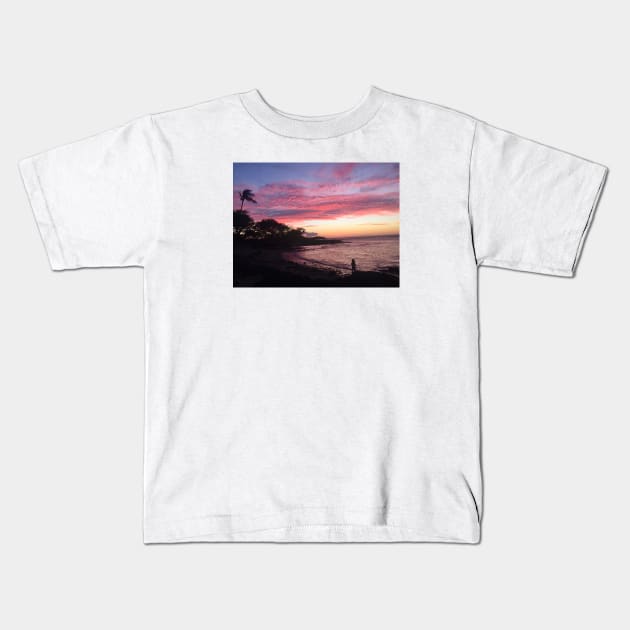 Kona sun set Kids T-Shirt by Kbpaintingprints